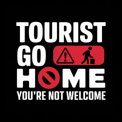 Camiseta Tourist Go Home