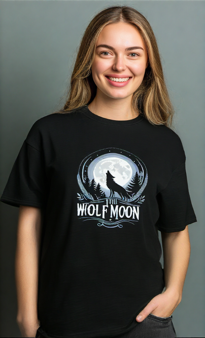 Wolf-Mond-T-Shirt